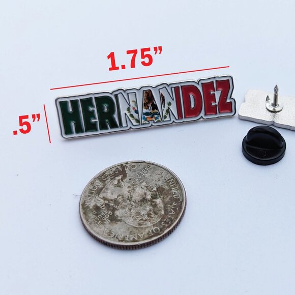 Pin Hernandez Pin for Caps Clothing Enamel Badge MTZ Mexican Flag Pin Hdz Flag - Picture 6 of 6